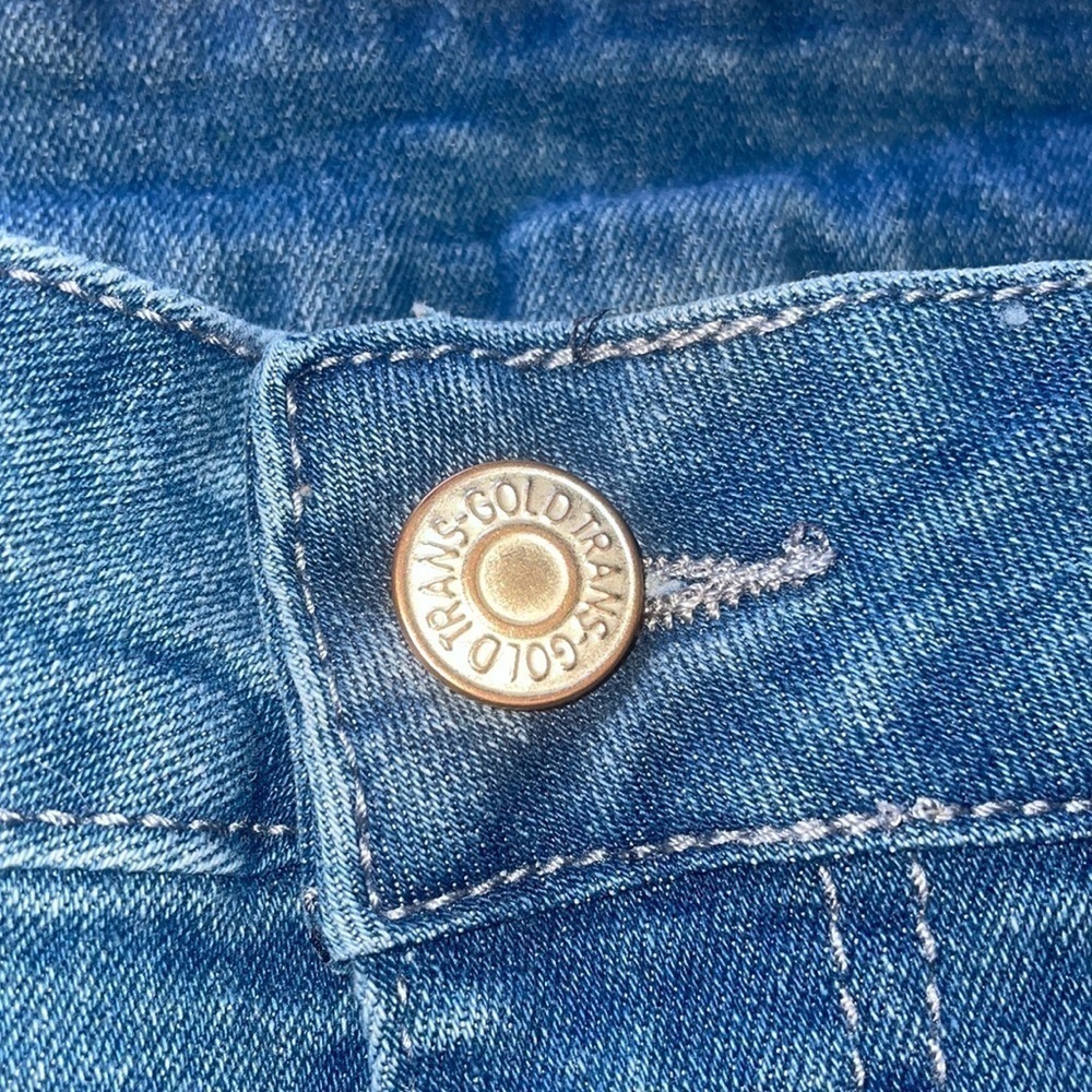 💕 Distressed Y2k Streetwear Skinny Jeans, Frayed Hem, High Waist, Stretchy NWOT - Picture 10 of 12